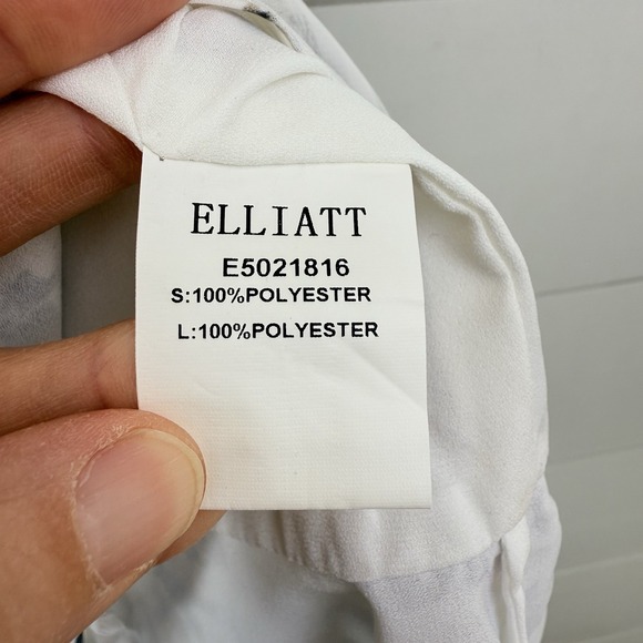 ELLIATT BLOOM DRESS FLORAL MINI Women Medium One Shoulder Ruffle Spring Revolve - Picture 5 of 13